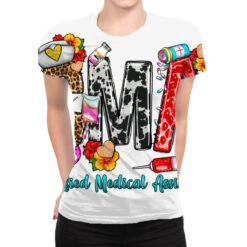 Summer CMA Certified Medical Assistant All Over Women's T-shirt