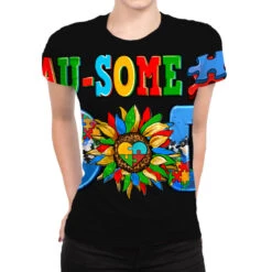Ausome Autism Dad All Over Women's T-shirt