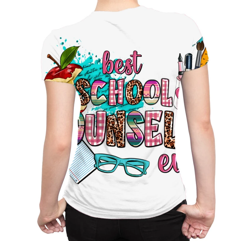 Best School Counselor Ever All Over Women's T-shirt 4 Best School Counselor Ever All Over Women's T-shirt - Image 2