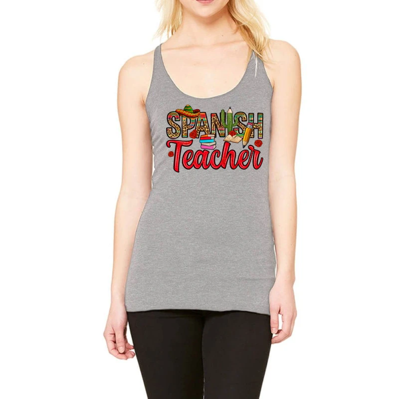 Spanish Teacher Racerback Tank 3 Spanish Teacher Racerback Tank