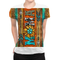 Western Sunflower Mama All Over Women's T-shirt