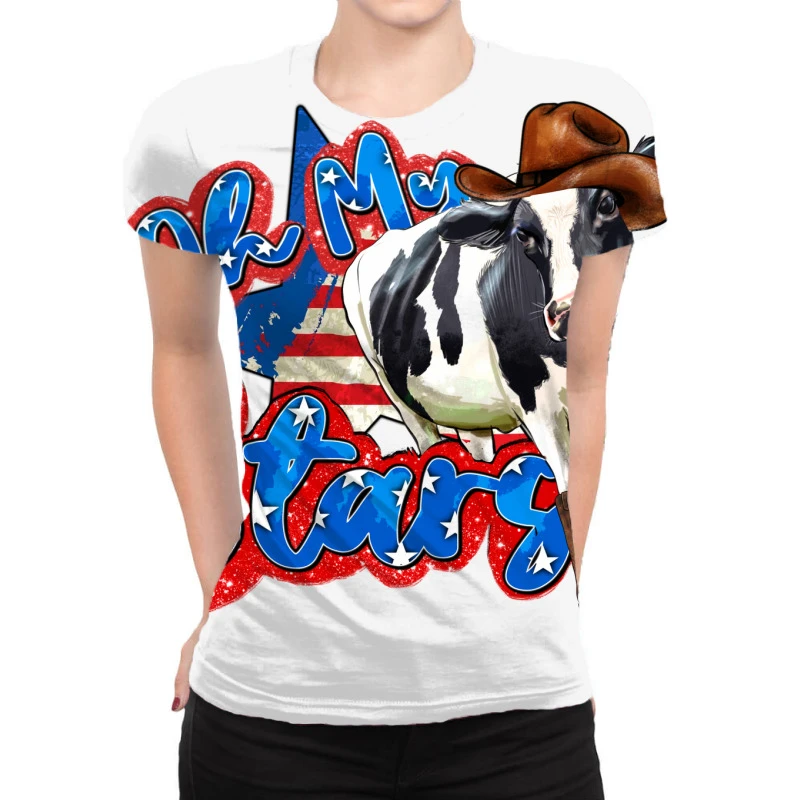 Oh My Stars Cow All Over Women's T-shirt 3 Oh My Stars Cow All Over Women's T-shirt