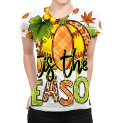 Tis' The Season Fall Softball All Over Women's T-shirt
