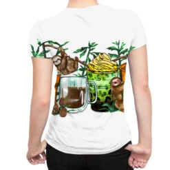 Sloth Coffee Cups All Over Women's T-shirt -DIOO Clothing Shop pmd.2527154148.108.25102303.s3.1 front customized3 f5f5f5 none x45y78 294 800x800 1