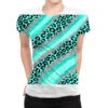 Teal Leopard Glitter All Over Women's T-shirt 1 Teal Leopard Glitter All Over Women's T-shirt -DIOO Clothing Shop pmd.2527170001.108.25103031.s3.1 front customized2 f5f5f5 none x45y41.5 294 800x800 1