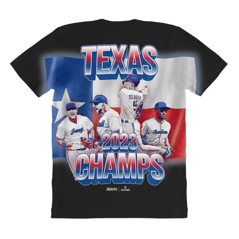 Texas Baseball 2023 World Champions All Over Women's T-shirt 5 Texas Baseball 2023 World Champions All Over Women's T-shirt - Image 4