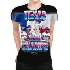 Texas Baseball 2023 World Champions All Over Women's T-shirt