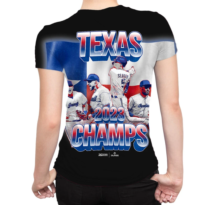Texas Baseball 2023 World Champions All Over Women's T-shirt 3 Texas Baseball 2023 World Champions All Over Women's T-shirt - Image 2